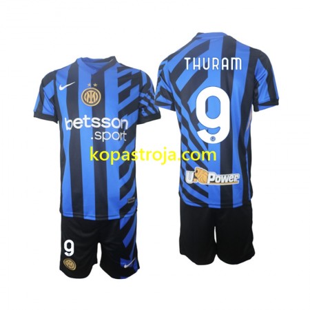 Billiga Fotbollströjor Inter Milan Marcus Thuram 9 Barn Hemma tröja 2024/25 Kortärmad